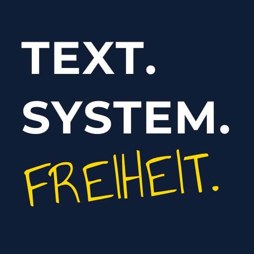 Text System Freiheit Logo